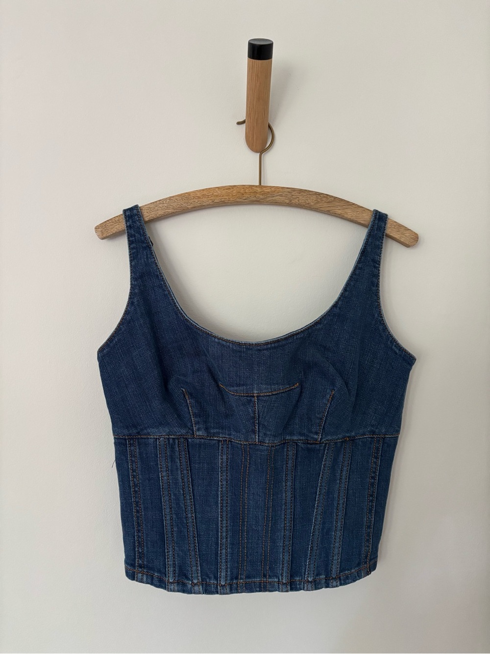 Maeve Denim Corset Tank